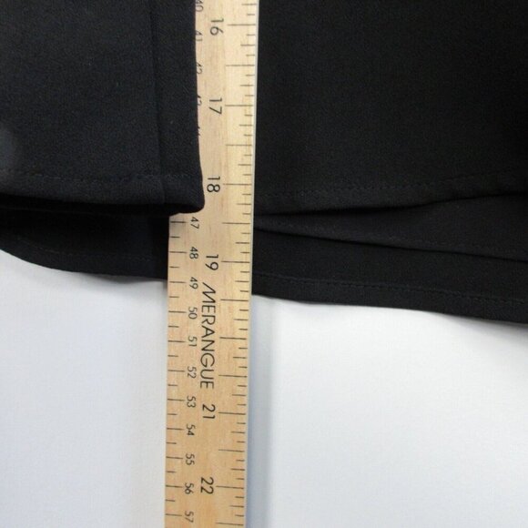 Club Monaco Cropped Tank Top Blouse Women M Black V-Neck Casual Party 152 - Picture 10 of 11